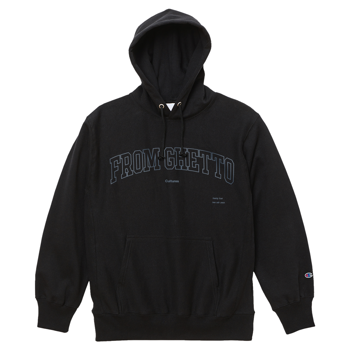 From Ghetto Hooded Pullover [Black] – CULTURES