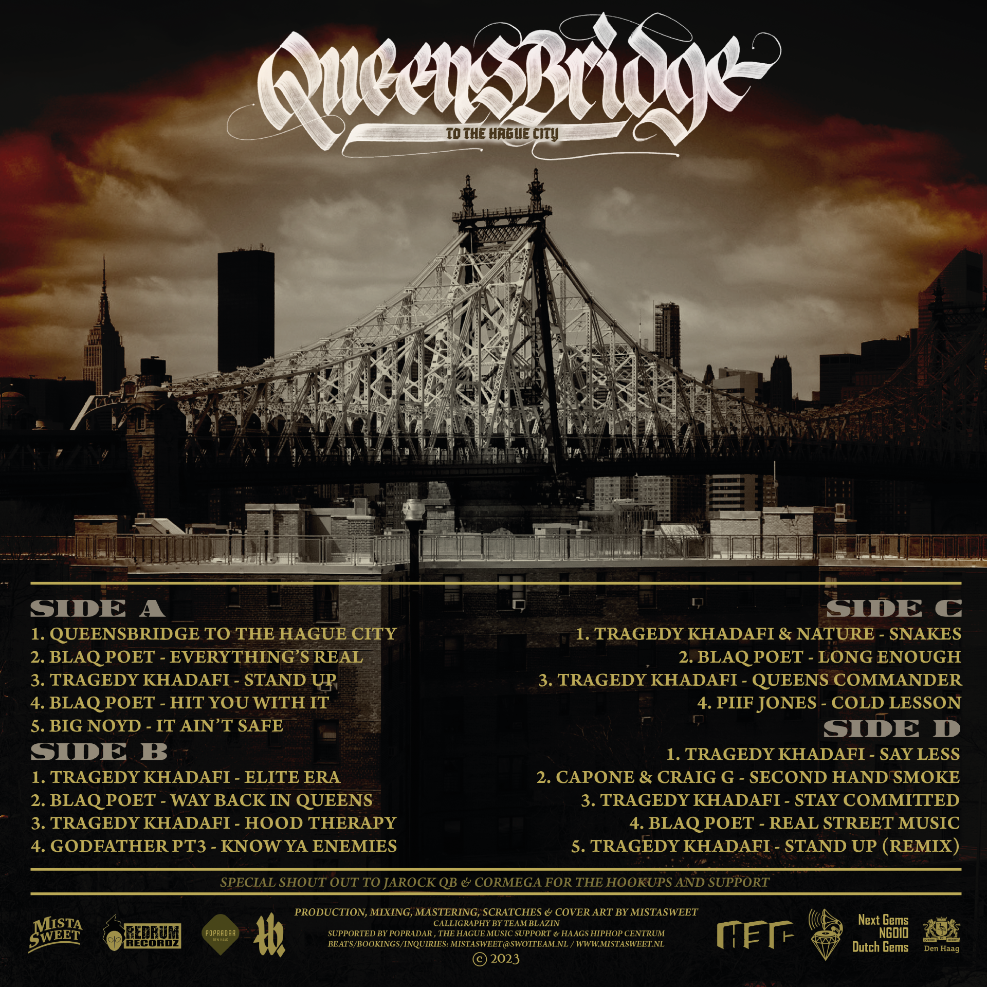 Mista Sweet - Queensbridge To The Hague City 2LP (Black ver