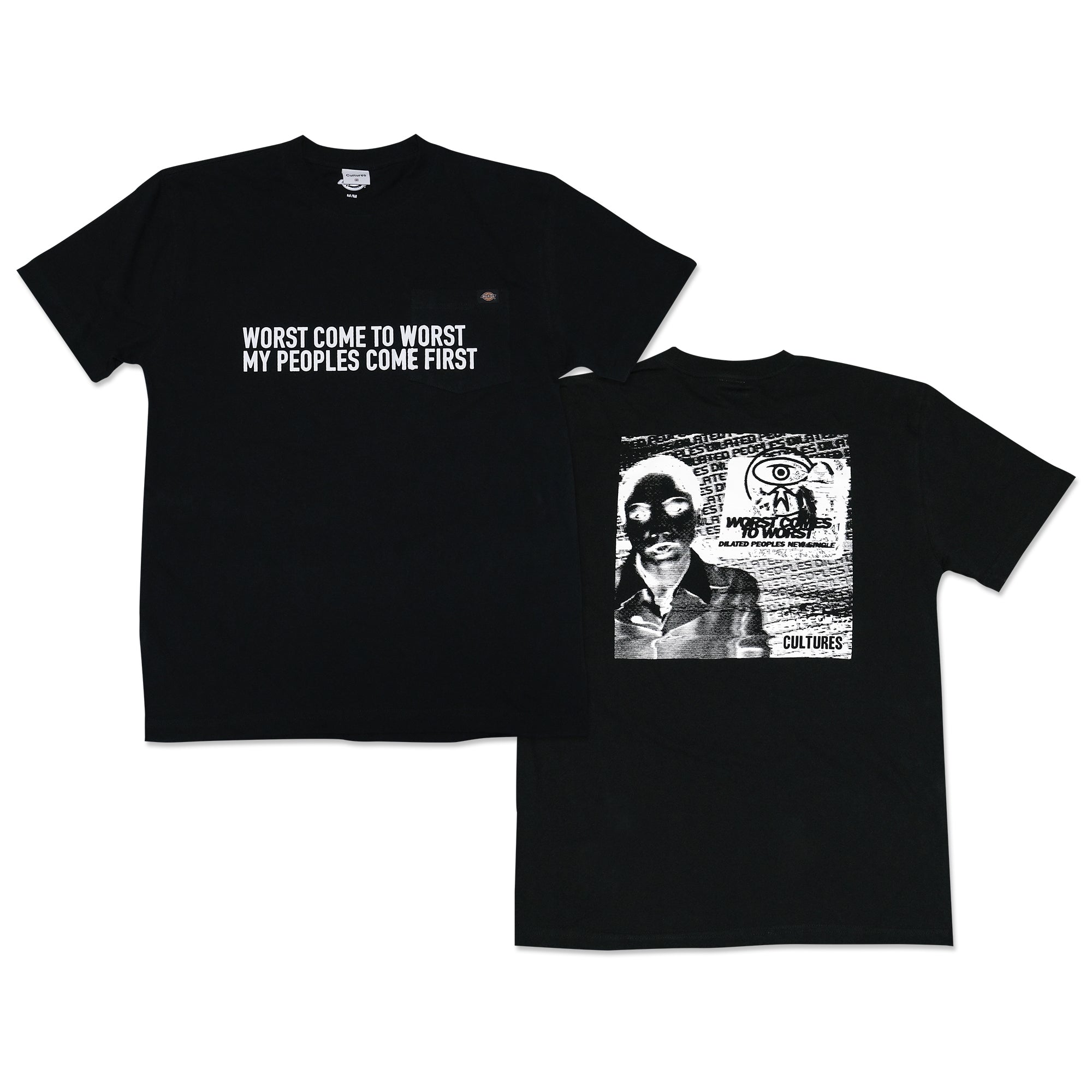 Worst comes to worst T-shirt Black (Dickies Custom)