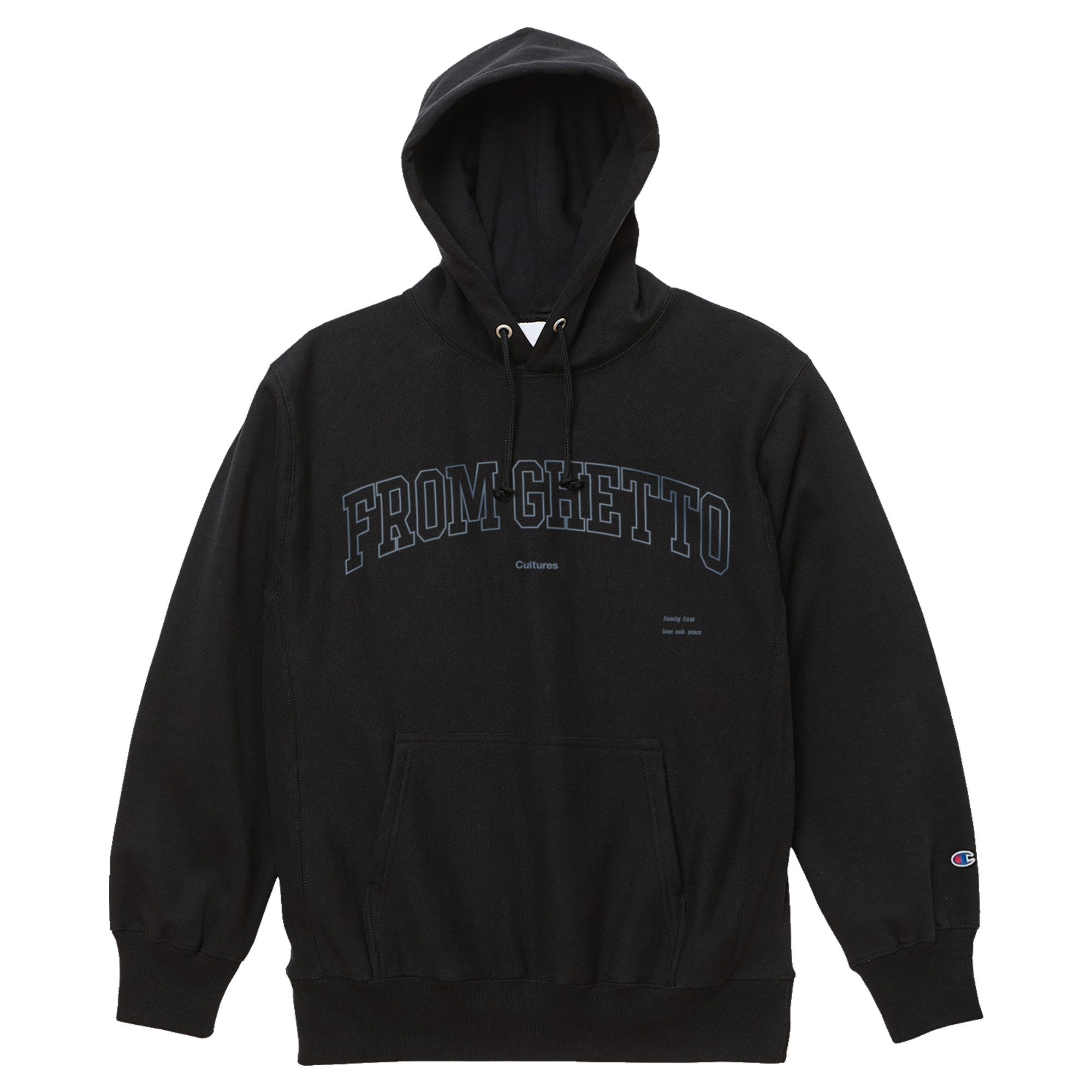 From Ghetto Hooded Pullover [Black]