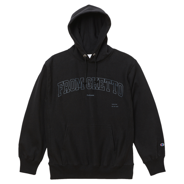 From Ghetto Hooded Pullover [Black]