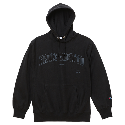 From Ghetto Hooded Pullover [Black]