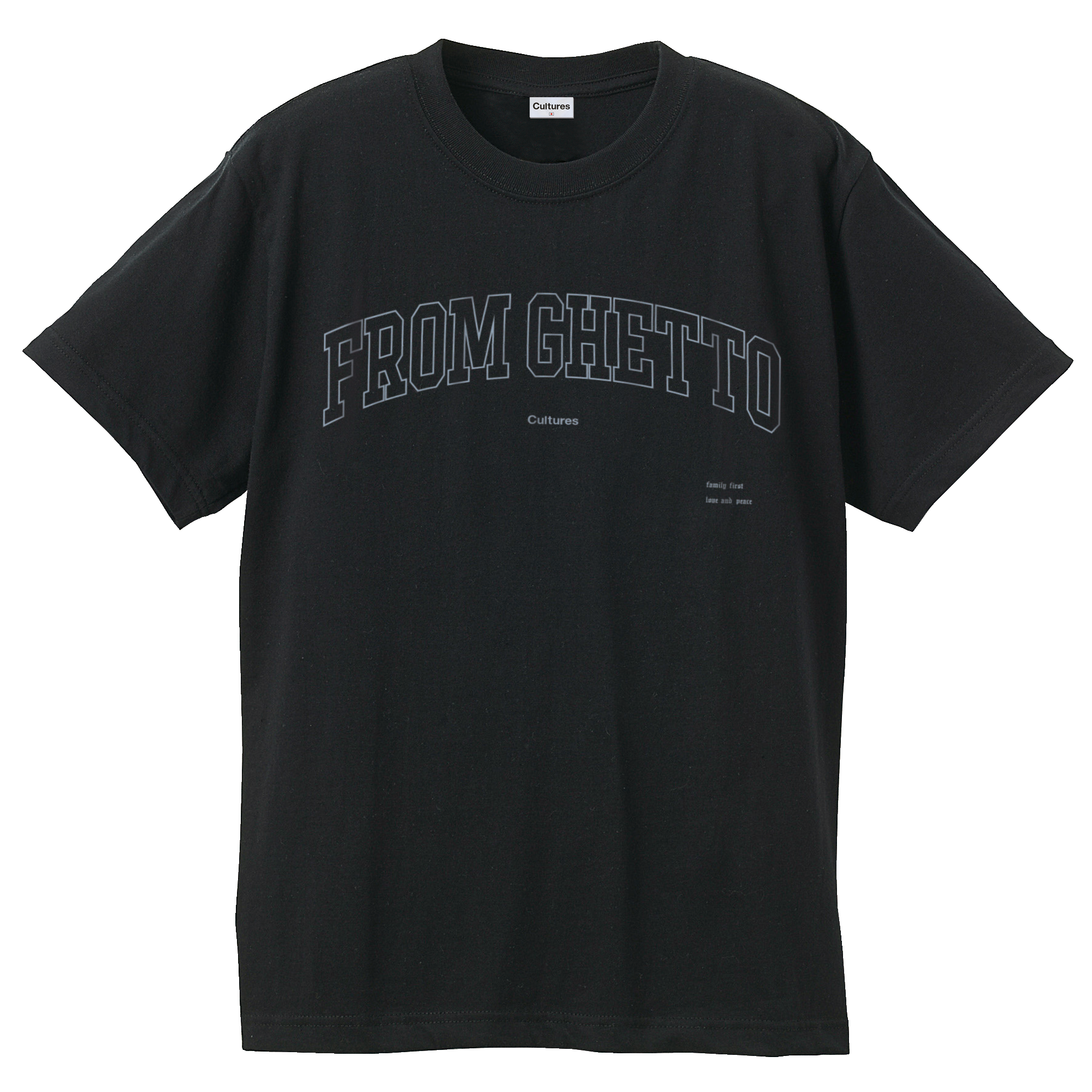 From Ghetto T-shirt [Black]